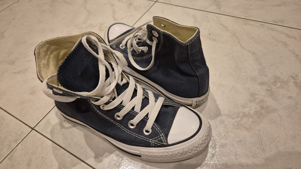 Sapatilhas All Star bota azuis tam 36 como novas
