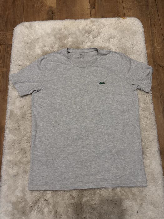 Szara koszulka tahirt Lacoste