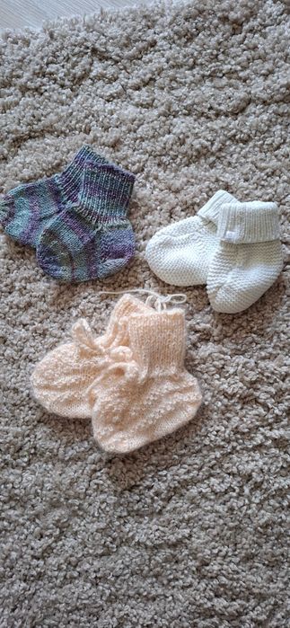 Теплі носочки ціна за 3 пари. для малюків 1-3 місяці.