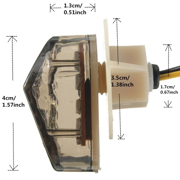 Piscas Carenagem Honda Yamaha Suzuki e mais modelos (Universais) LED