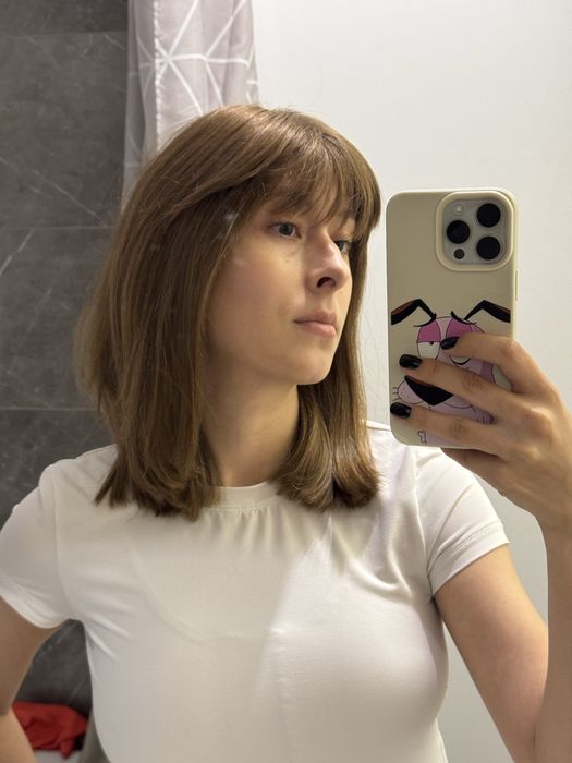 Перука з натурального волосся, парик из натуральных волос