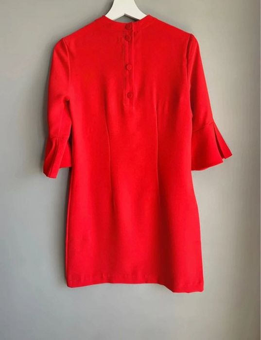 Czerwona sukienka mini H&M rozm. XS