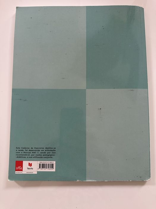 Caderno de atividades matemática “MAT7”