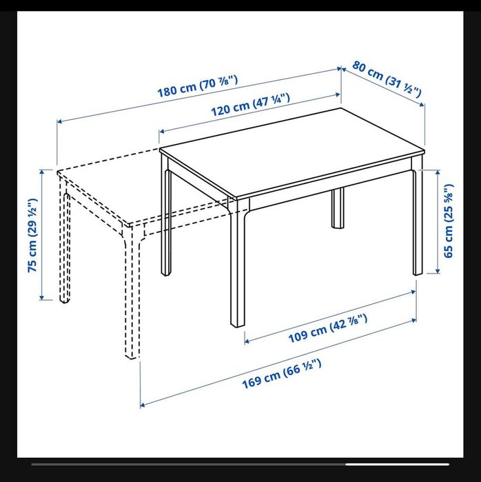 Mesa de sala extensível