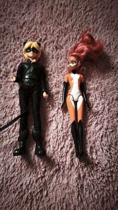 Zestaw Lalki z serii biedronka Czarny Kot+Ruda Kita