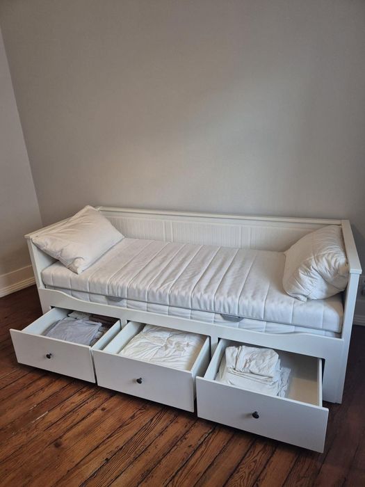Cama individual/dupla com 3 gavetas