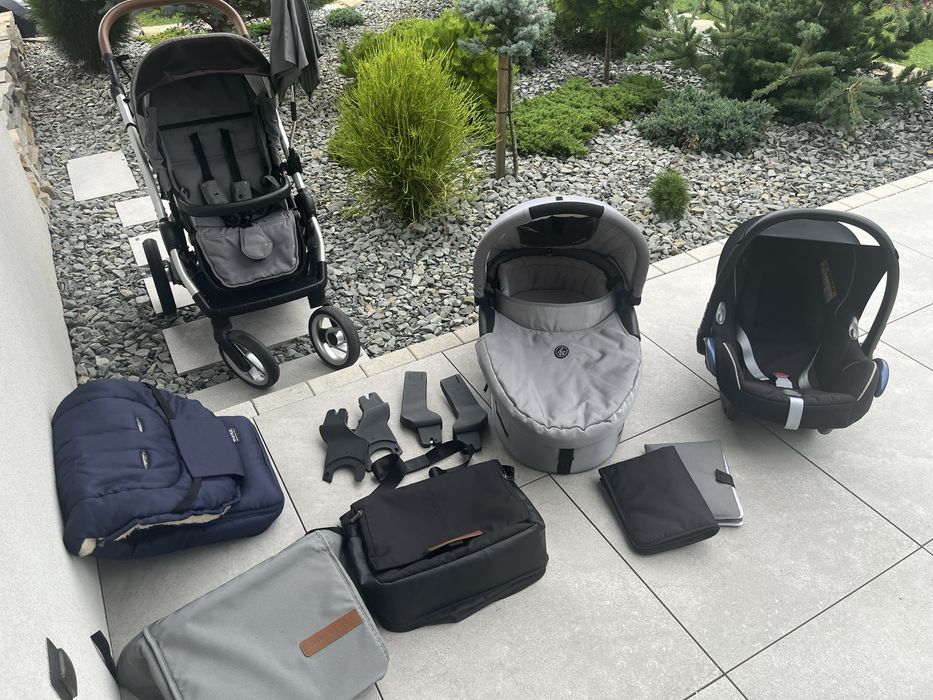 Duży zestaw Mutsy Evo gray plus dodatki lub pojedyńczo