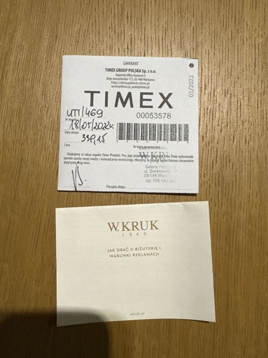Nowy zegarek Timex UTI496