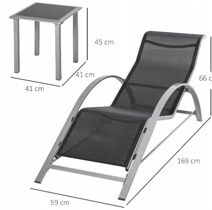 Leżaki 3 w 1    nowe