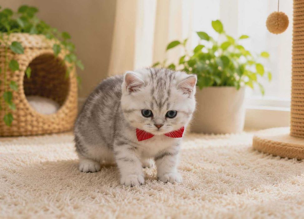 Gatinha British Shorthair Silver Tabby de Excelente Linhagem