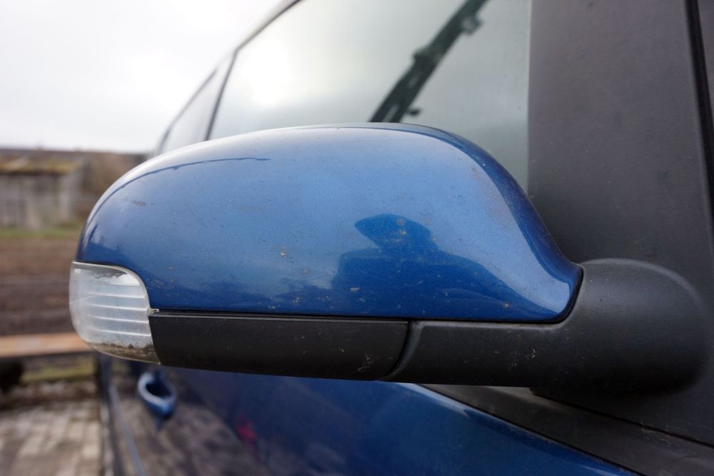 LUSTERKO ELEKTRYCZNE PRAWE TOURAN I LIFT FL1 LC5C 1T1857508L NIEBIESKI VOLKSWAGEN 2006-2010