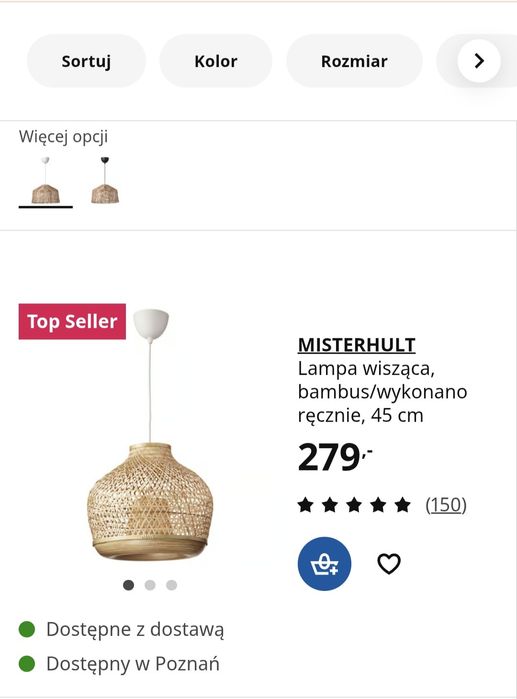 Lampa ikea Misterhult