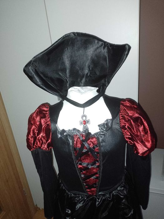 NOWY kostium przebranie WAMPIRZYCA WRÓŻKA strój karnawałowy 98/104 35