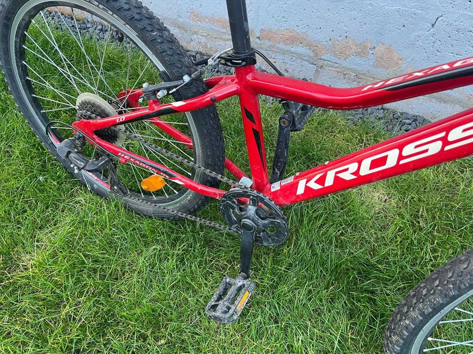 Rower dziecięcy Kross Hexagon Junior czerwony 24 cale