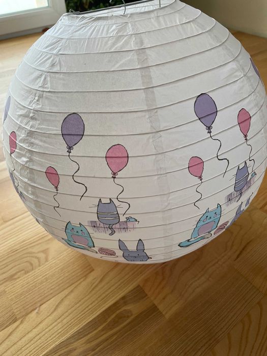 Lampy do pokoju dziecięcego z rysunkiem kota + gratis
