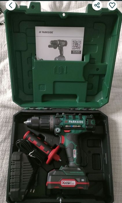 Wiertarka udarowa Parkside 20V X20 Team bateria 2Ah + ładowarka NOWA