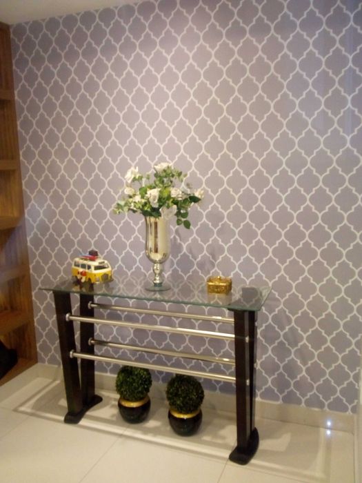 Aplicação de papel de parede