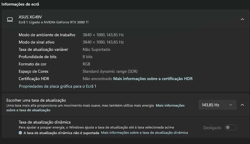 Monitor ASUS ROG Strix XG49V – 49” 144Hz