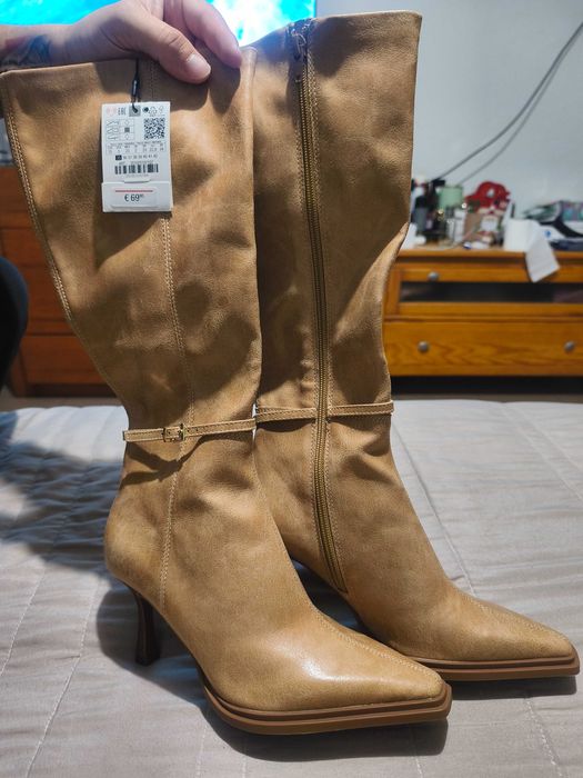 Bota Zara salto fino