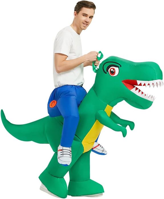 Nadmuchiwany Kostium Dinozaura Dla Dorosłych Rozmiar 150-180Cm