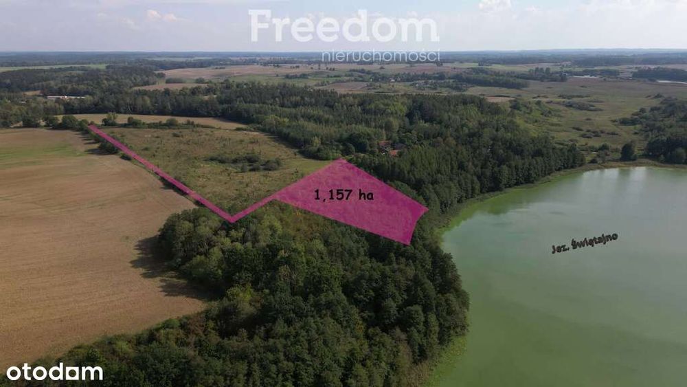 Urokliwa działka nad Jeziorem w Mokinach