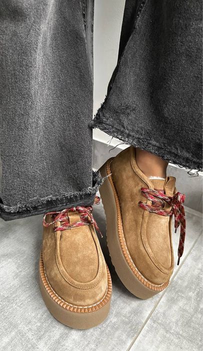 Ботинки зимові беж