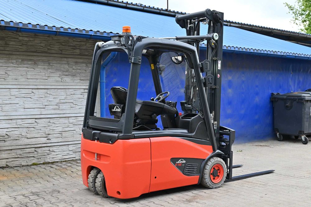 Wózek widłowy Linde E16-02 Triplex 547cm Bat 22rok Pozycjoner  FHP 497
