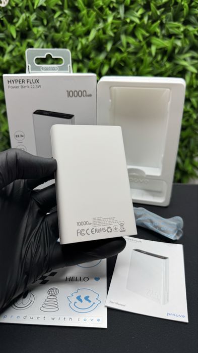 Портативная Батарея повербанк Proove Hyper Flux 22.5W 10000mAh, white