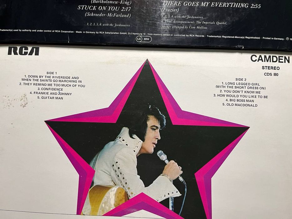 Вініл Елвіс Преслі. Виниловые пластинки Elvis Presley