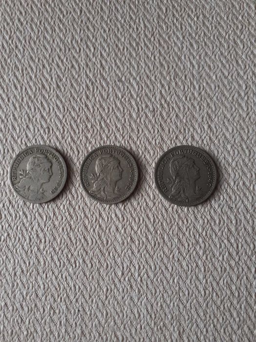 Lote de 50 centavos 1929, 1947 e 1962
