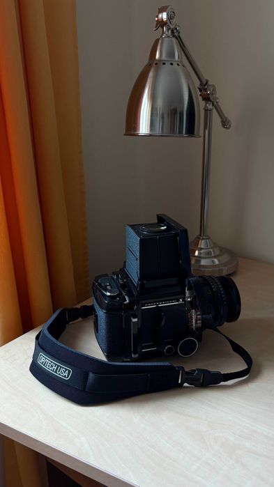 Mamiya RB67 Pro-S + Mamiya-Sekor 90mm f/3.8 + Mamiya-Sekor C 65mm f/4.5 + Extras