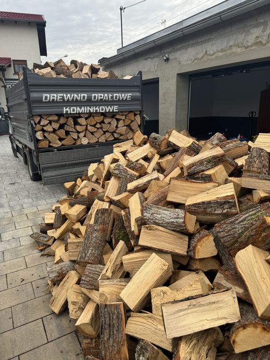 Grab buk dąb akacja / drewno kominkowe opałowe z transportem