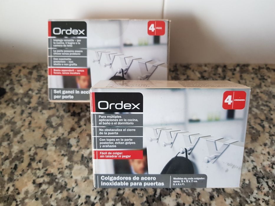 Conjunto 4 Cabides para Porta - Aço Inoxidável