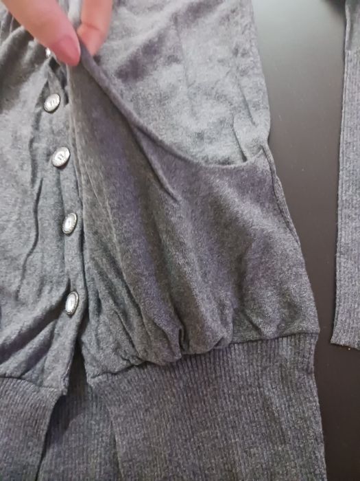 Casaco malha Kruebech cinzento