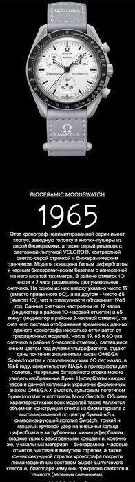 Omega swatch MOONSWATCH 1965