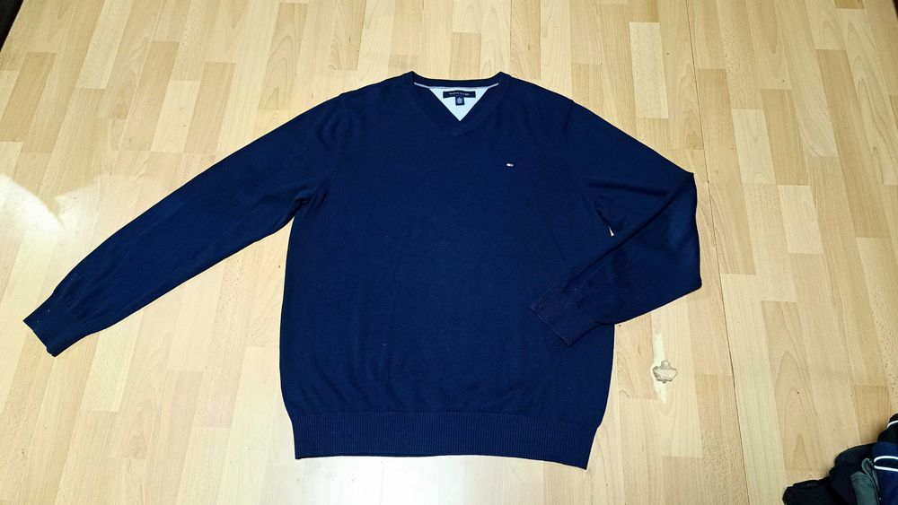 Męski klasyczny sweter TOMMY HILFIGER r.XL stan bardzo dobry