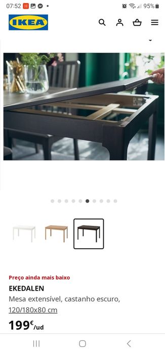 Mesa de sala extensível, em óptimo estado.