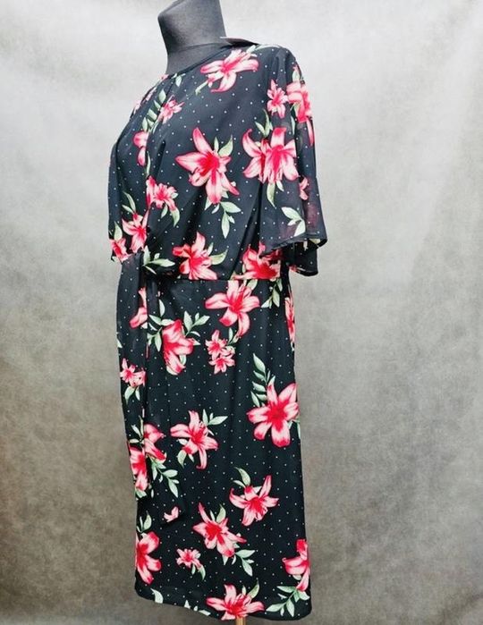 классное шифоновое платье батал