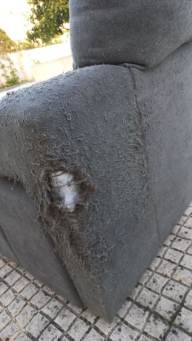 Sofá com chaise long usado