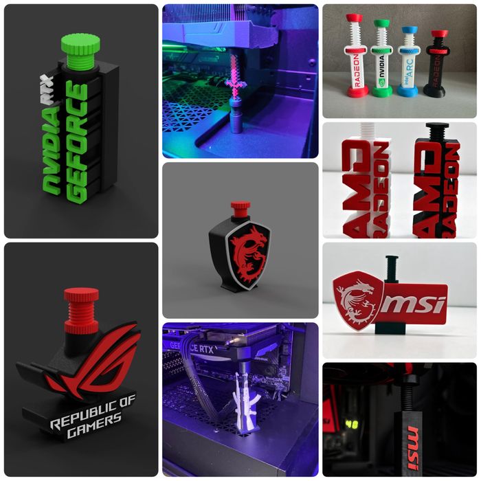 Підставка тримач для відеокарти nvidia radeon asus msi minecraft intel