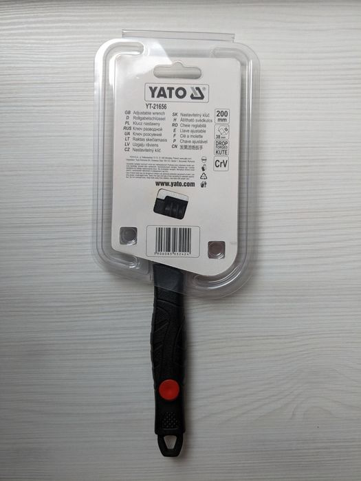 Ключ розвідний/разводной YATO 38 мм 200 мм YT-21656