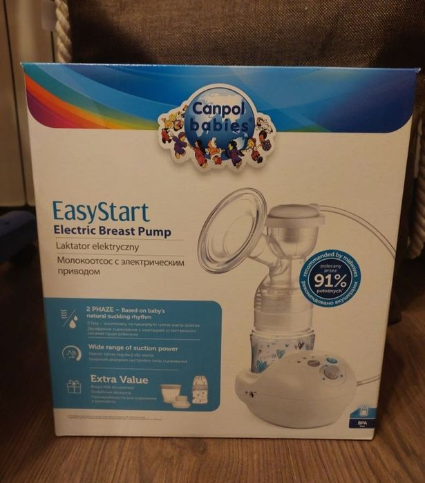 Запакований! Електричний молоковідсмоктувач EasyStart ,Canpol+Подарок