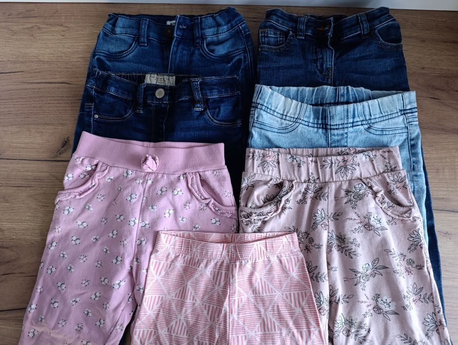 Paka, bluzy, komplety, długie spodnie, dziewczynka, 14 szt. r. 104