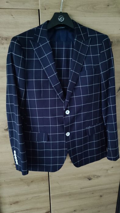 Garnitur - marynarka i spodnie Pawo ferrera, granatowy 176/96