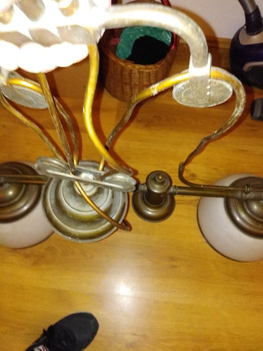 Lampa oryginalna mosiądz nad stół bilardowy