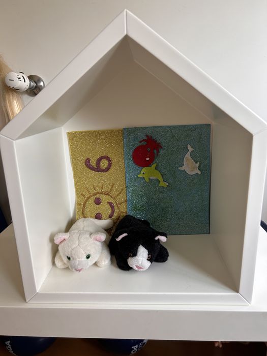 Módulos em madeira para decoração