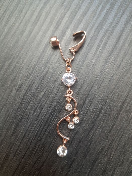 Пірсинг фальшивий для живота, сережка для пірсингу без проколу