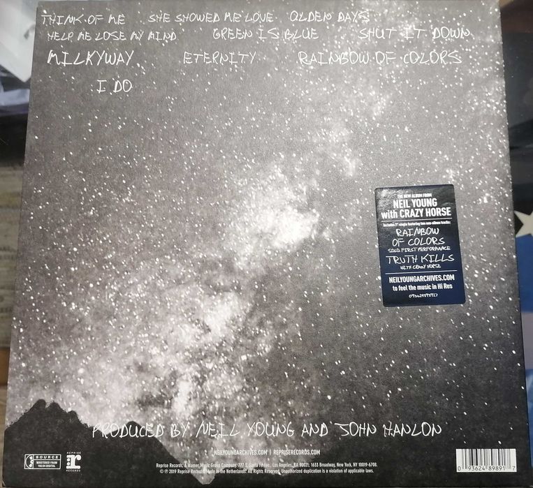 Duplo Álbum de Vinil 12 + Single de 7 de Neil Young e Crazy Horse