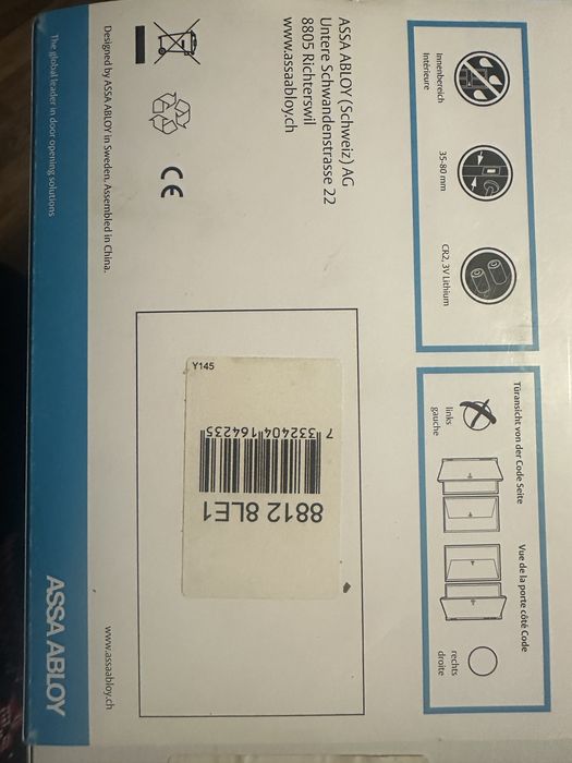 Assa abloy code handle klamka na kod