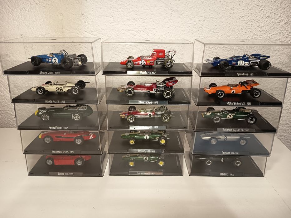 Coleção de miniaturas 1/43 da F1